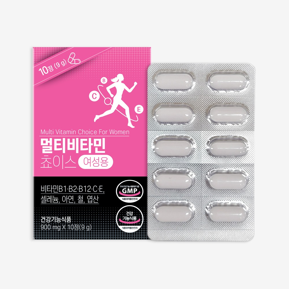 여성용 멀티비타민초이스 1박스(10정/5일분) 비타민 아연 엽산